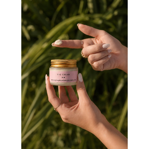 Sparkling Wildflower LLC. Gentle Eye Cream Gentle Face Collection Black a m,p m,turmeric glow