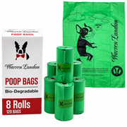 Warren London Warren London Dog Poop Bags Pet Supplies White Smoke 8 Rolls - 120 Bags