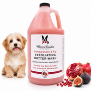 Warren London Exfoliating Butter Wash Dog Shampoo Gallons - With Natural Jojoba Beads Spa Product