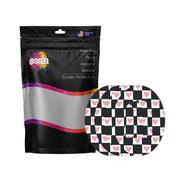 Peelz Checkered Hearts Pod Patch Tape - Pump Peelz Patch Medical Tape