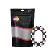 Peelz Checkered Hearts Pod Patch Tape - Pump Peelz Patch Medical Tape