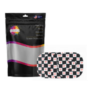 Peelz Checkered Hearts Dexcom G7 and Stelo Patch Tape - Pump Peelz Patch Medical Tape