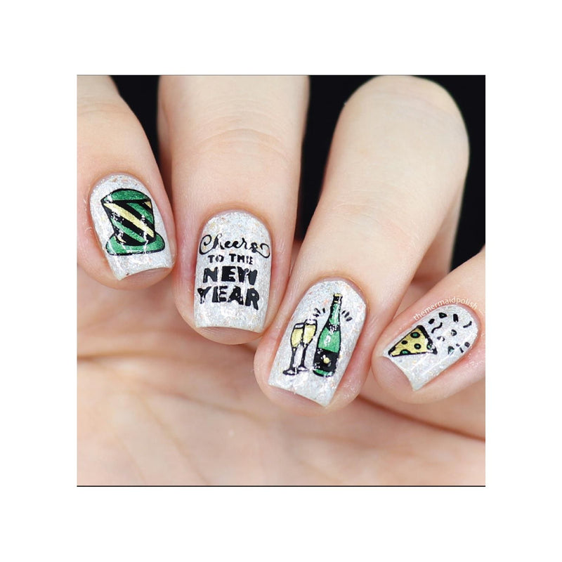 UberChic Beauty New Year New Digits Stamping Plate