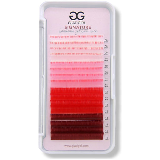 GladGirl  - Signature Mink Mixed Length Techno-Color Lashes - CC Curl