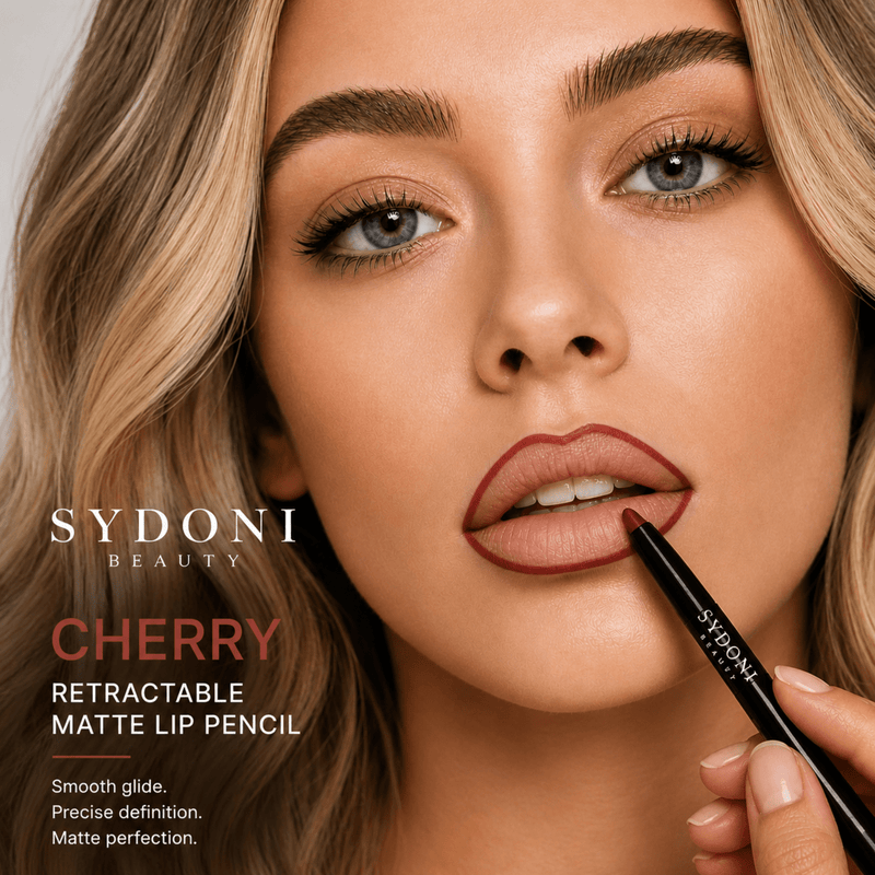 Sydoni Skincare and Beauty SYDONI RETRACTABLE MATTE LIP PENCIL with SHEA BUTTER 9 Rich, Smudge‑Resistant Shades Lip Liner