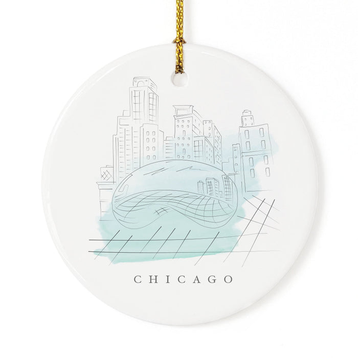 Chicago Christmas Ornament