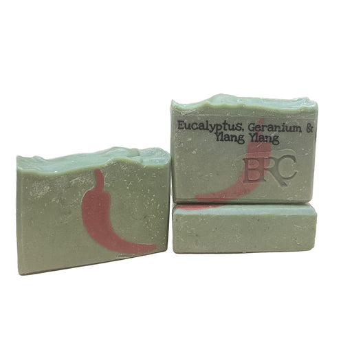 By Robin Creations Eucalyptus, Geranium & Ylang Ylang New Mexico Chile Artisan Bar Soap Bar Soap