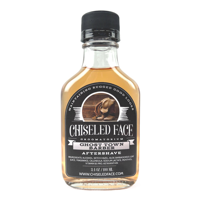 Chiseled Face Ghost Town Barber - Aftershave Splash