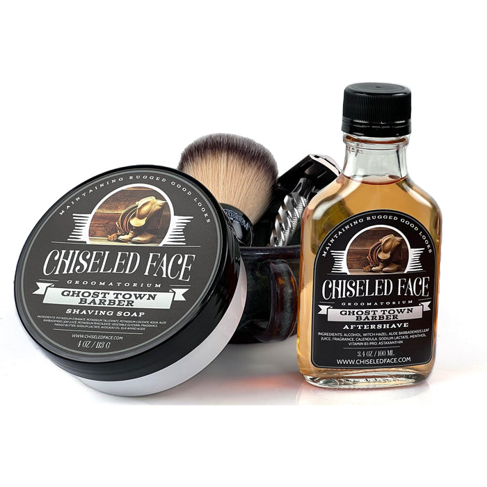 Chiseled Face Ghost Town Barber - Shaving Soap