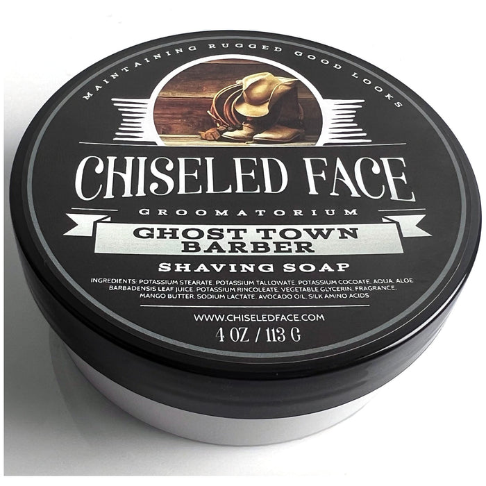 Chiseled Face Ghost Town Barber - Shaving Soap