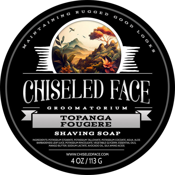 Chiseled Face Topanga Fougère - Shaving Soap