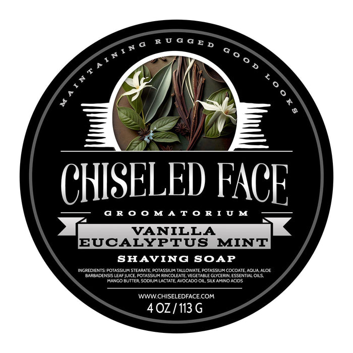 Chiseled Face Vanilla Eucalyptus & Mint - Shaving Soap