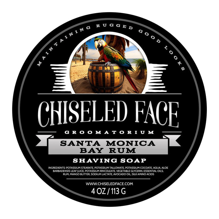 Chiseled Face Santa Monica Bay Rum - Shaving Soap