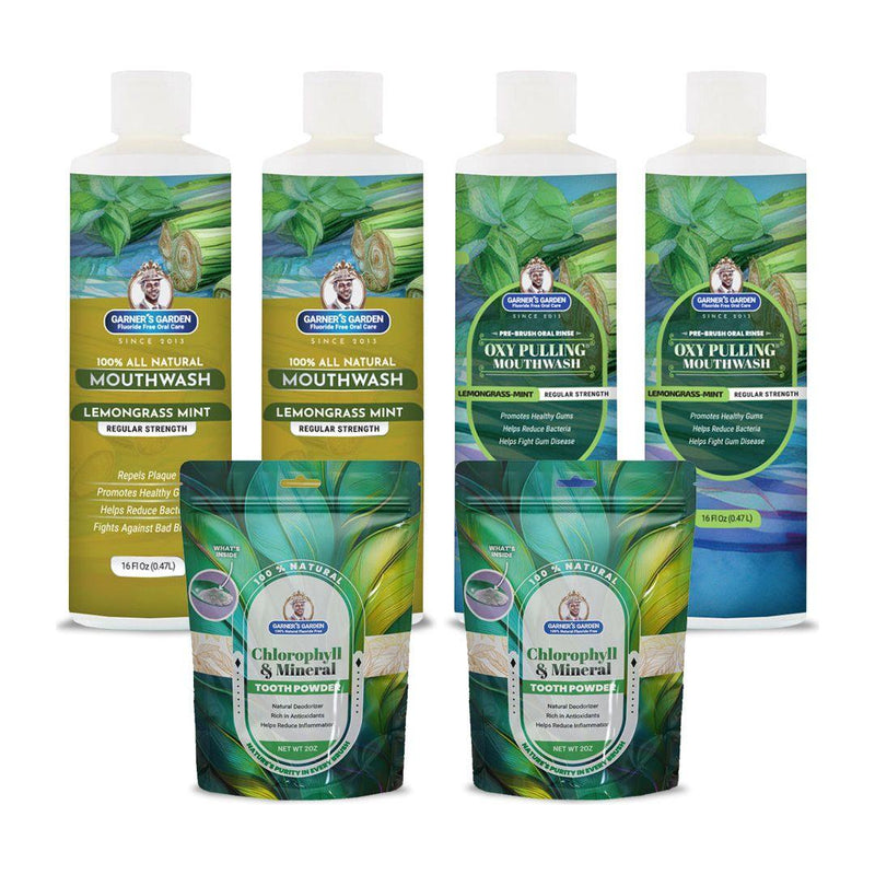 Garner's Garden 2 Pack Oral Care Package | Trio | H2O2 | Fluoride Free Packages