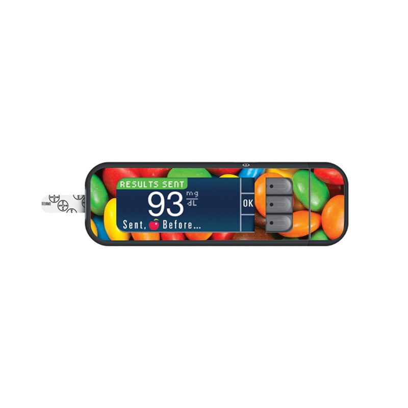 Peelz Chocolate Candies Sticker for Bayer Contour Next Glucometer Peelz/Stickers