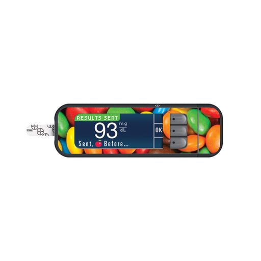 Peelz Chocolate Candies Sticker for Bayer Contour Next Glucometer Peelz/Stickers
