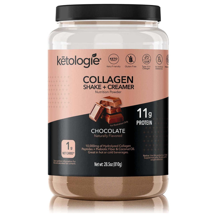 Chocolate Collagen Keto Shake + Creamer - 28.5oz