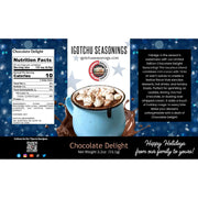 Igotchu Seasonings Chocolate Delight 5.5 oz  Holiday Limited Edition