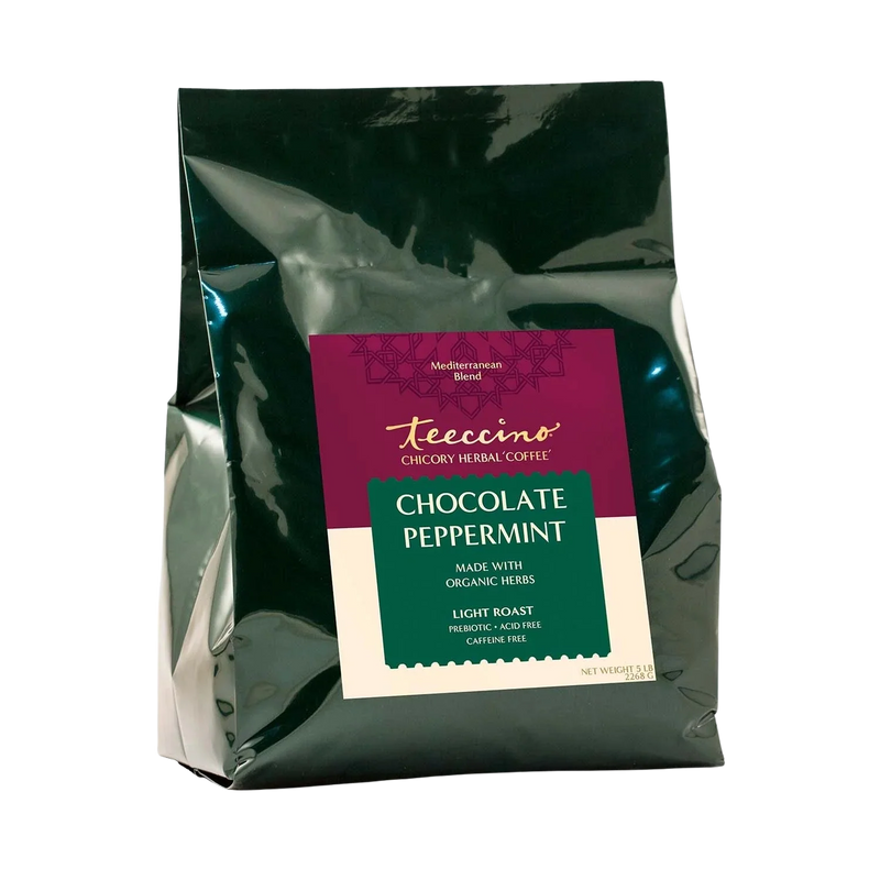 Teeccino Chocolate Peppermint Chicory Herbal Coffee Herbal Coffee
