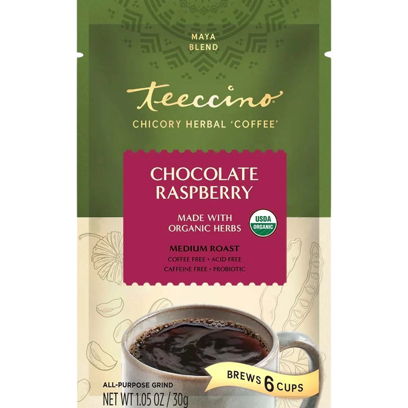 Teeccino Chocolate Raspberry Chicory Herbal Coffee Herbal Coffee
