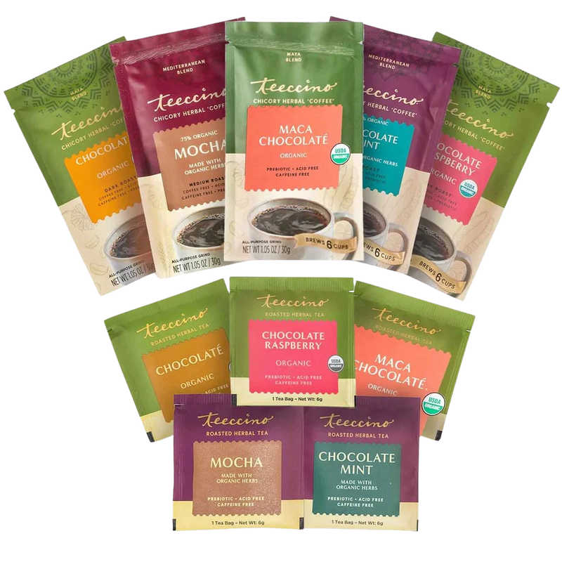 Teeccino Chocolate Blends Sampler Coffee + Tea Samplers