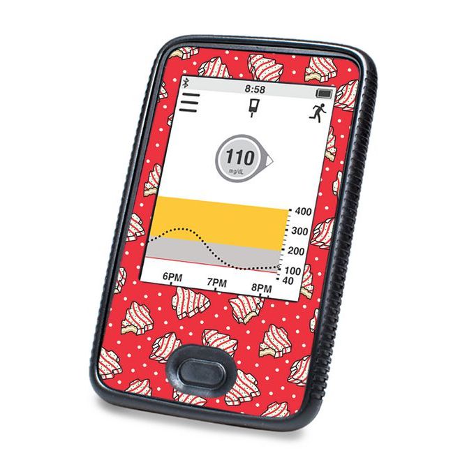 Peelz Christmas Cakes DEXCOM G6 Touchscreen Receiver Peelz/Stickers
