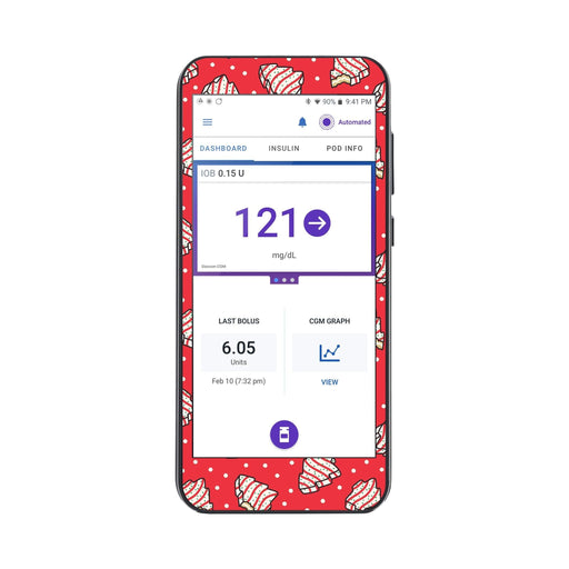 Peelz Christmas Cakes Sticker for Omnipod® 5 Controller – Pump Peelz Peelz/Stickers