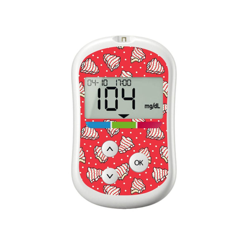 Peelz Christmas Cakes for OneTouch Verio Flex Glucometer Peelz/Stickers