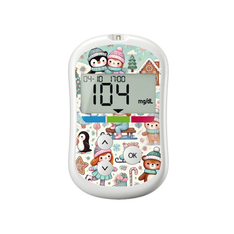 Peelz Christmas Scene Sticker for OneTouch Verio Flex Glucometer Peelz/Stickers