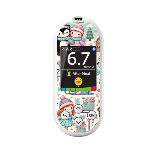 Peelz Christmas Scene Sticker for OneTouch Verio Reflect Glucometer Peelz/Stickers