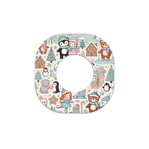 Peelz Christmas Scene Dexcom G7 and Stelo Patch Tape - Pump Peelz Patch Medical Tape