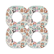 Peelz Christmas Scene Dexcom G7 and Stelo Patch Tape - Pump Peelz Patch Medical Tape