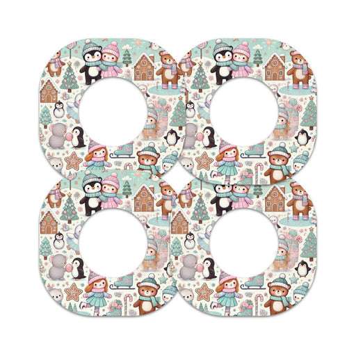 Peelz Christmas Scene Dexcom G7 and Stelo Patch Tape - Pump Peelz Patch Medical Tape