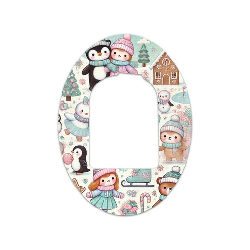 Peelz Christmas Scene Pod Patch Tape - Pump Peelz Patch Medical Tape
