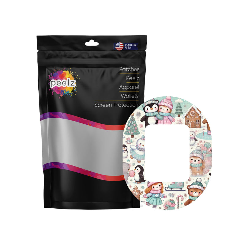 Peelz Christmas Scene Tandem Mobi Patch Tape - Pump Peelz Patch Medical Tape