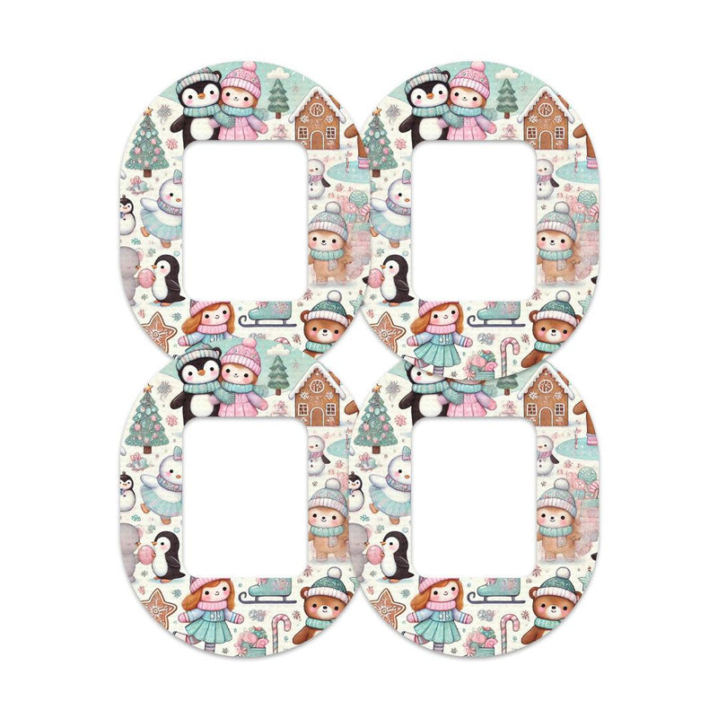 Peelz Christmas Scene Tandem Mobi Patch Tape - Pump Peelz Patch Medical Tape