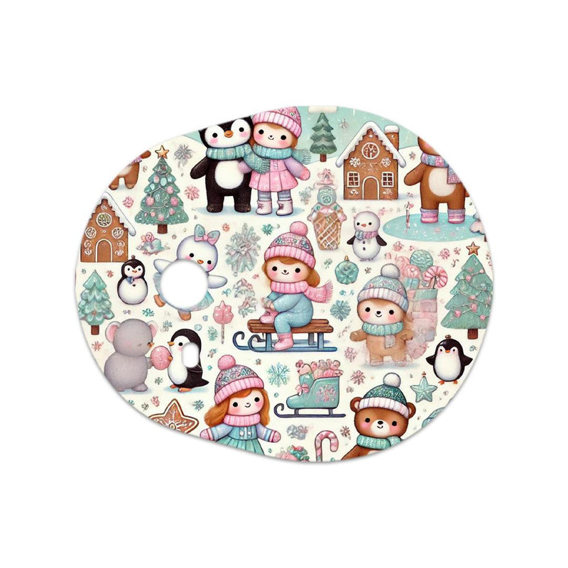 Peelz Christmas Scene Sticker Designed for the DEXCOM G7 and Stelo Transmitter Peelz/Stickers