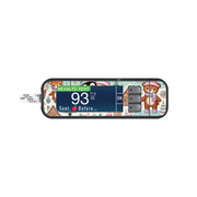 Peelz Christmas Scene Sticker for Bayer Contour Next Glucometer Peelz/Stickers