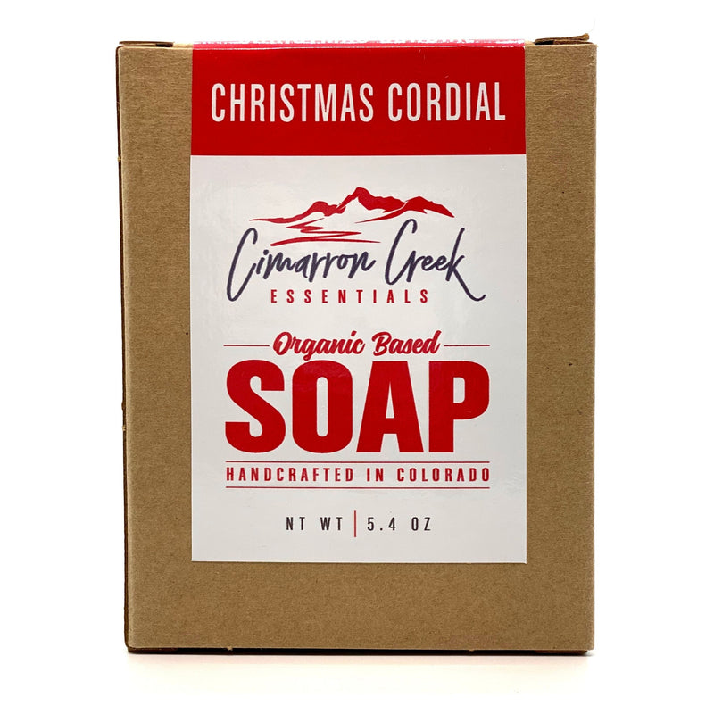 Cimarron Creek Essentials Christmas Cordial Organic Bar Soap 5.4oz Bath & Body