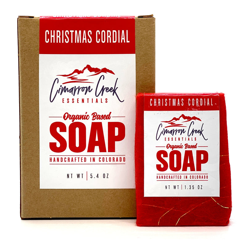 Cimarron Creek Essentials Christmas Cordial Organic Bar Soap 5.4oz Bath & Body