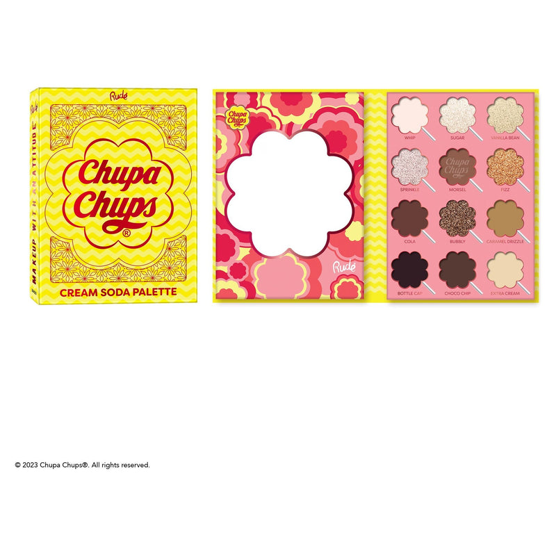Rude Cosmetics Chupa Chups Cream Soda 12 Color Palette Eyeshadow Palette