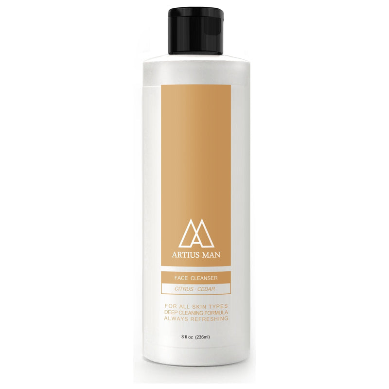Artius Man Facial Cleanser - Citrus Cedar Light Gray
