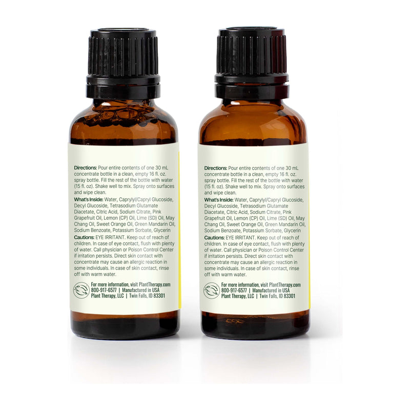 Plant Therapy Cleaning Duo: Citrus Burst + Chamomile Sleeve Household