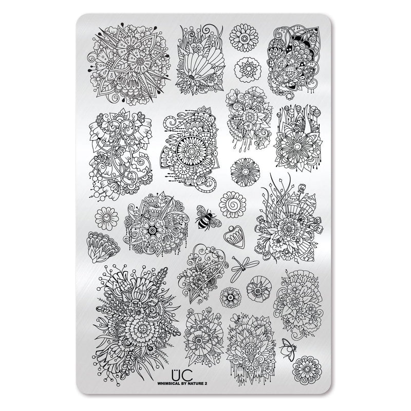 UberChic Beauty Whimsical By Nature-02 Stamping Plate