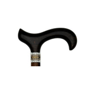 Classy Walking Canes Classy Black Derby on Ebony Wood Shaft with Gentlemen Collar Walking Cane