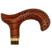 Classy Walking Canes Classy Cane with Coconut Cognac Derby Handle in Italian Leather Walking Cane