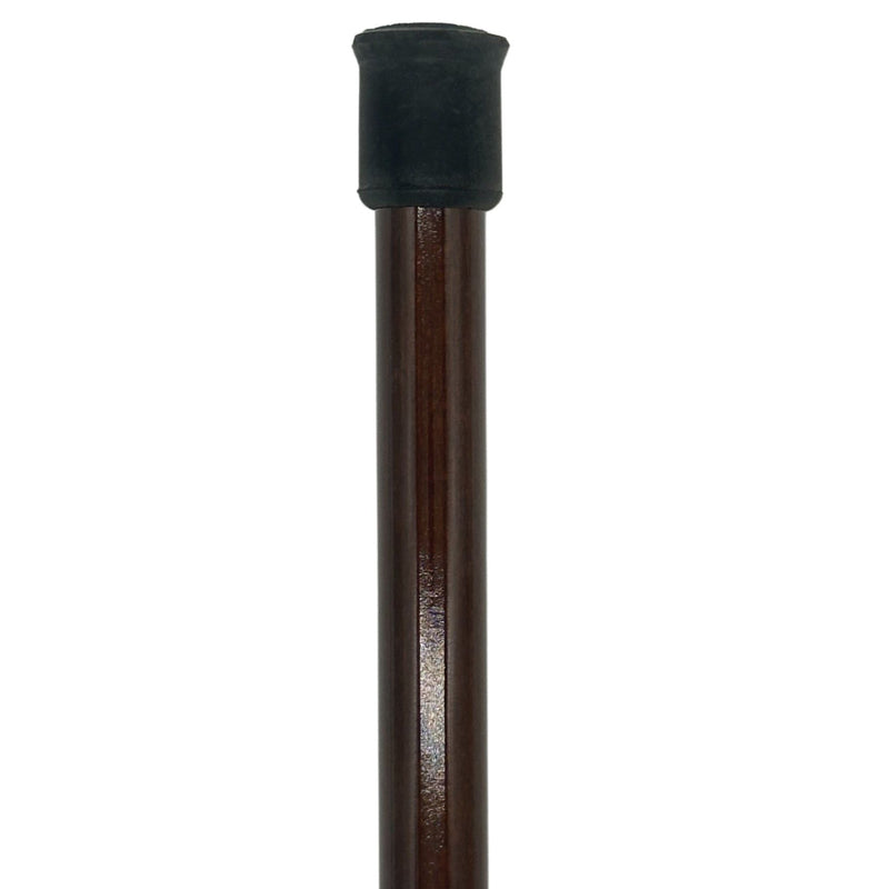Classy Walking Canes Classy Cane with Siena Reddish Brown Derby Handle in Italian Leather Walking Cane