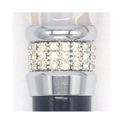 Classy Walking Canes Classy Walking Canes Adjustable Elegant Black and White Rhinestone Collar Walking Cane