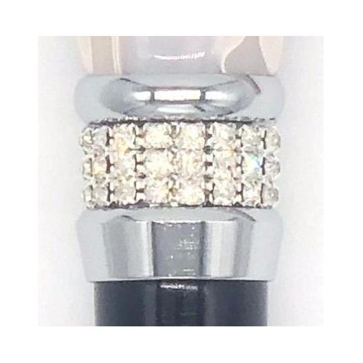 Classy Walking Canes Classy Walking Canes Adjustable Elegant Black and White Rhinestone Collar Walking Cane