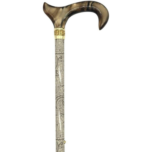 Classy Walking Canes Classy Walking Canes Adjustable Fashionable Khaki Rhinestone and Pearls Walking Cane